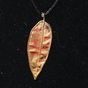 Single Leaf Pendant designed by Joanne Cooper in 1970's